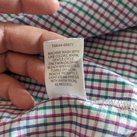 Pendleton Plaid Multicolor button down Shirt 100% cotton Women's size 12 - Picture 11 of 11